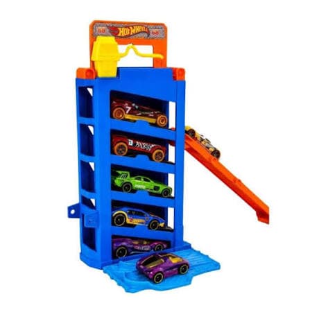 Pista Hot Wheels City Oficina Speed & Go Estacionamento Portátil com 2 Carrinhos Mattel JMJ52