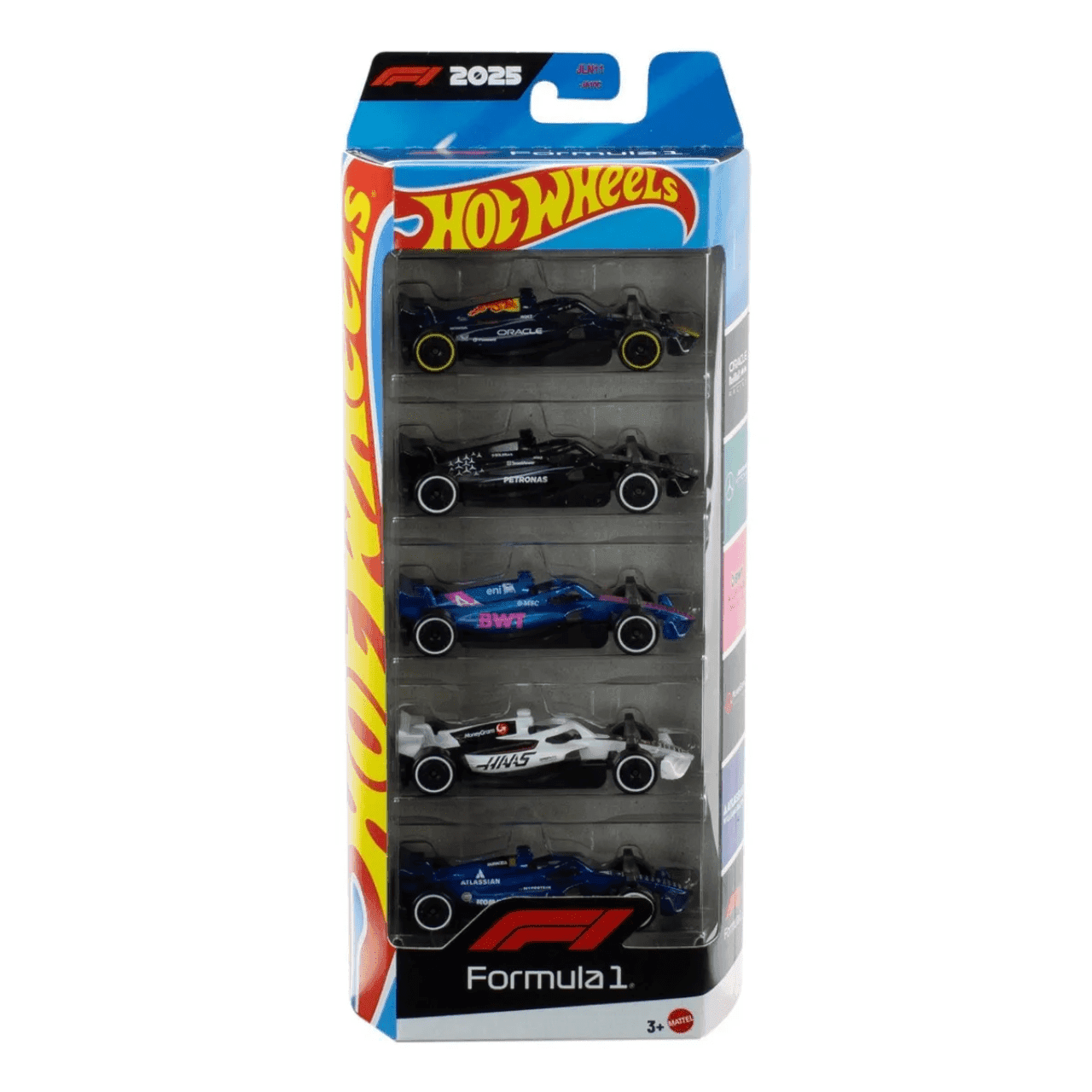 Hot Wheels Colecionável Formula 1 Pack 5 Carrinhos - Mattel