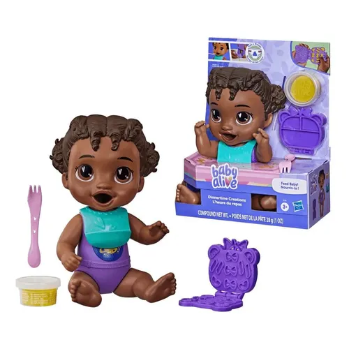 Baby Alive Alimentar o Bebê Negra