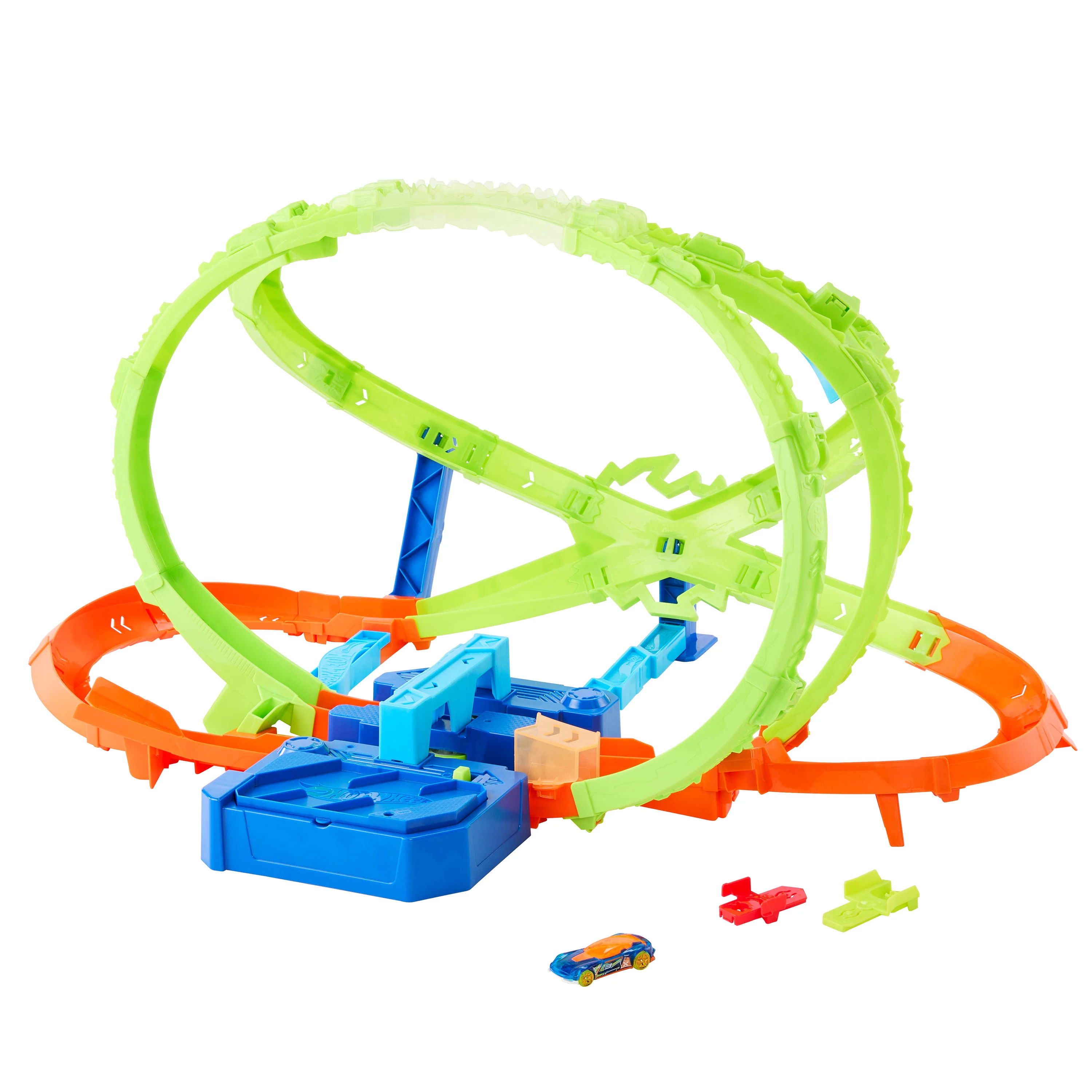 Pista Hot Wheels Stunt Tracks Action Colisão Hiperesférica Hypersphere Mattel JMG48