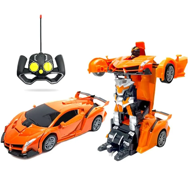 Robo Transformação Machine Pequeno Laranja