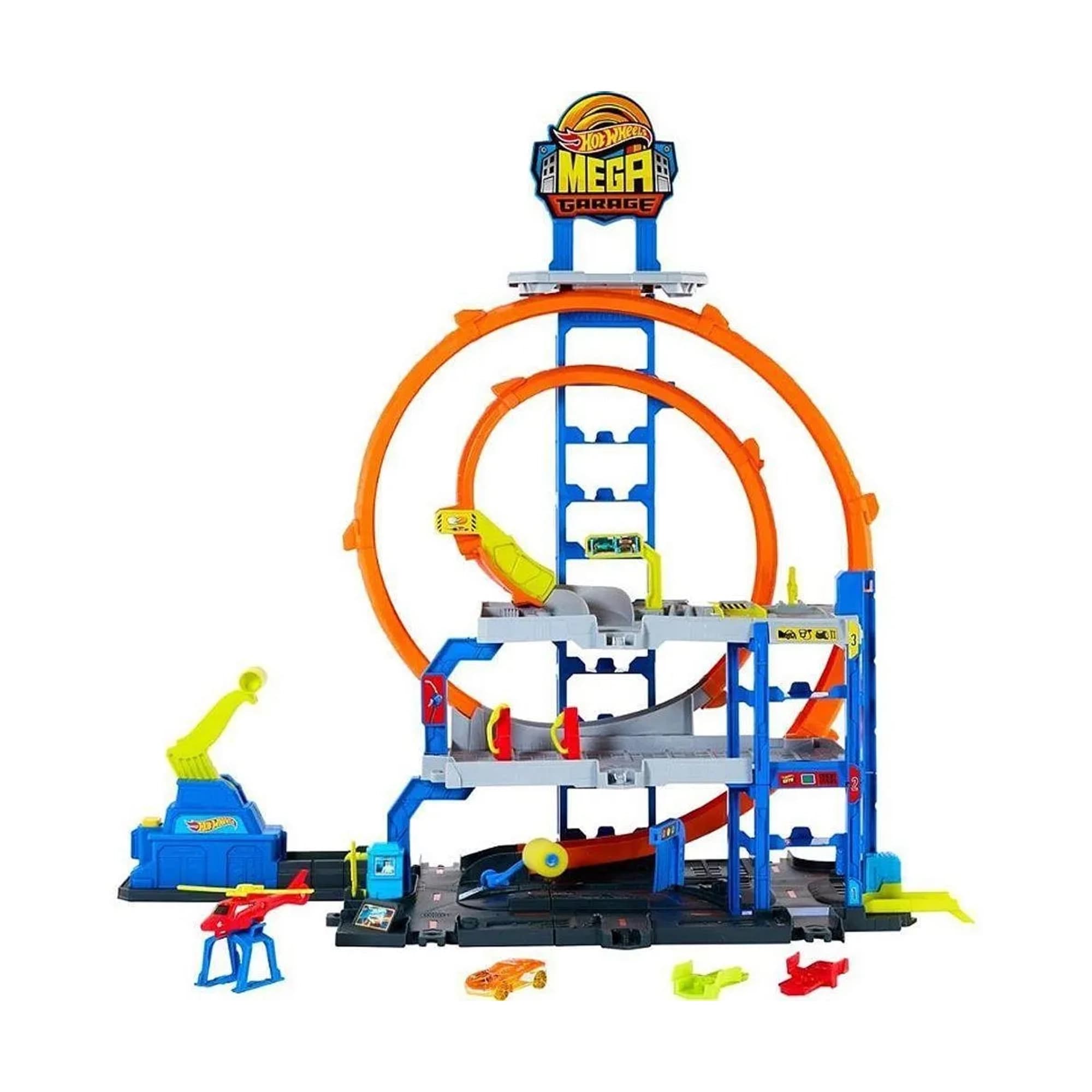 Pista de Brinquedo Hot Wheels City Mega Garagem com Loop Duplo Mattel