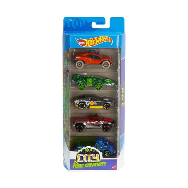Hot Wheels Pacote com 5 Carrinhos Sortidos Escala 1:64 Mattel 1806