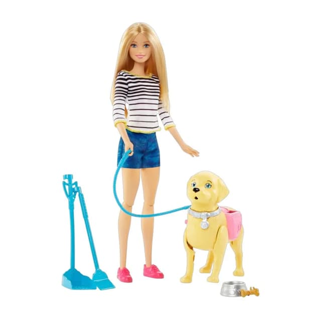 Barbie Passeio Com Cachorrinho